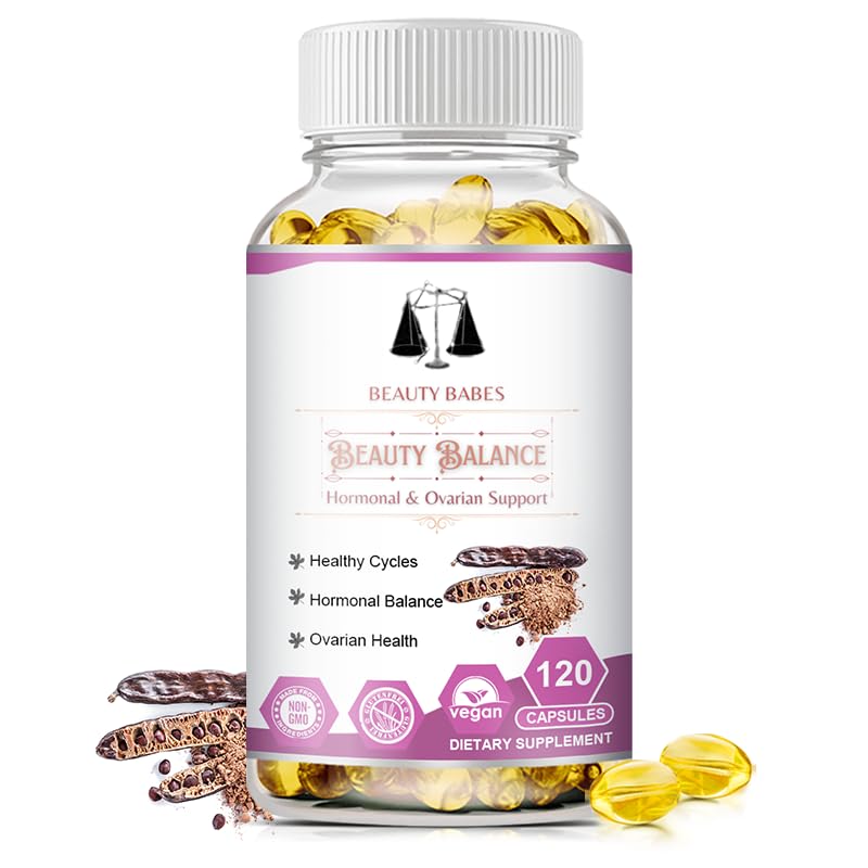 Myo-Inositol & D-Chiro Inositol - Saldo hormonal &amp; Apoyo Ovárico saludable para las mujeres - 100% Todo Natural PCOS Apoyo Suplemento - Hecho en los EE.UU. - Cápsula de gel vegano - Reducir el Crecimiento Facial del Pelo