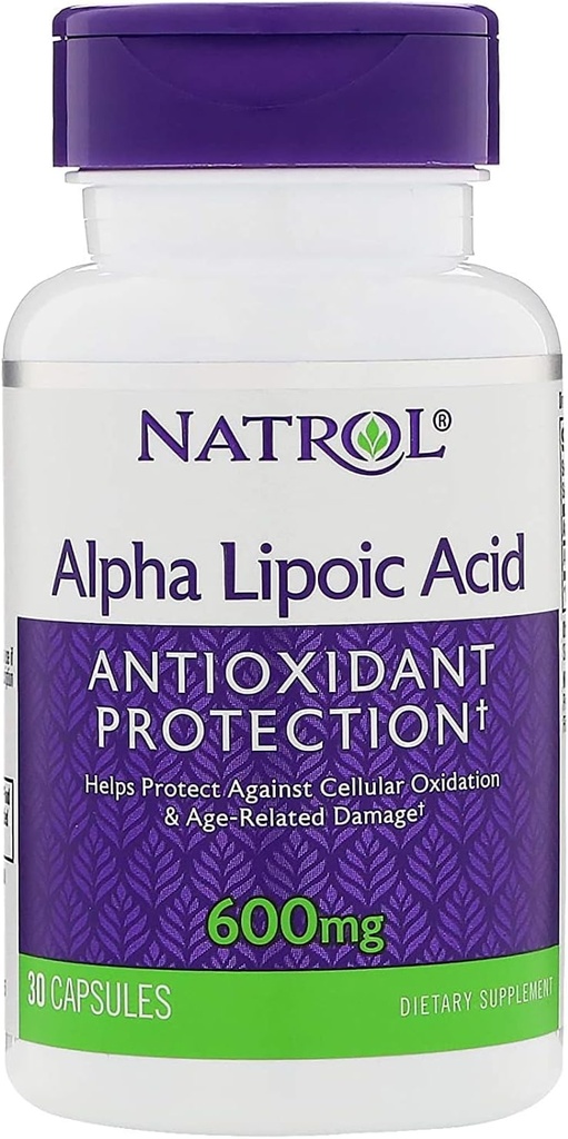 Natrol Alpha Lipoic Acid 600 Mg, 30 cuenta