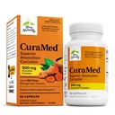 Terry Naturalmente CuraMed 500mg - Suplemento Antioxidante para Cerebro &amp; Immune Health Support - Suplemento con Curcumin & Turmeric Essential Oil - Herbal Liver Support - 60 Softgels