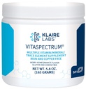 Klaire Labs SFI Health VitaSpectrum Powder - Multivitamin/Mineral infantil con 23 Nutrientes Esenciales en Berry-Pomegranate para Niños, Sin Cobre, Hierro, Gluten o Casein (30 Servings, 171 Grams)