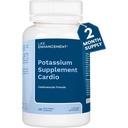Mejora de la vida Cardio Potassium Supplement Supports Muscle, Nerve & Cardiovascular Health – 750 mg El bicarbonato de potasio promueve sin aditivos y se hace en EE.UU. (120 cápsulas – 60 servidumbres)