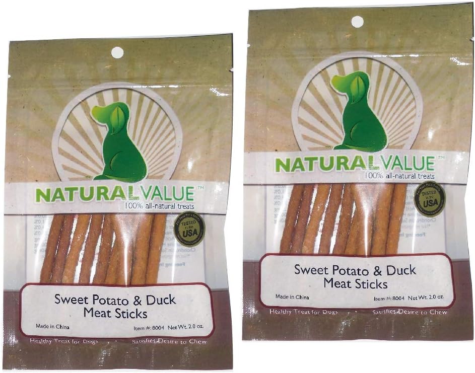 Valor natural Potato dulce &amp; Pato suave Meat Meat Contiene Glucosamina & Condroitina para la salud conjunta de Hip (Este es un 2 Pack)