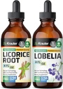 BIO KRAUTER Licorice Root Tincture 4 Fl. Oz. " Lobelia Tincture 4 Fl. Oz.