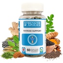 Fuerza " Especias - Soporte para tiroides, Suplemento de yodo con Maca Root, Kelp de mar, nueces de Brasil y Ashwagandha, 60 cápsulas