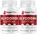 (2 Pack) Super Flow Glycogen - SuperFlow Glycogen Support Capsules, Super Flow, Glycogen Support Super Flow, Official SupperFlow Glycogen Support, Super Flow Glyco Optimizer, 60 cápsulas para 2 meses