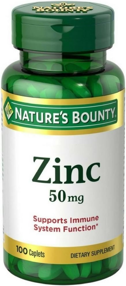 Bounty Zinc 50 mg Caplets 100 ea