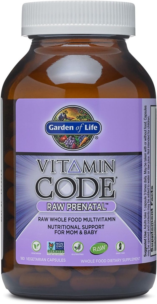Jardín de la vida Código de vitaminas Raw Prenatal