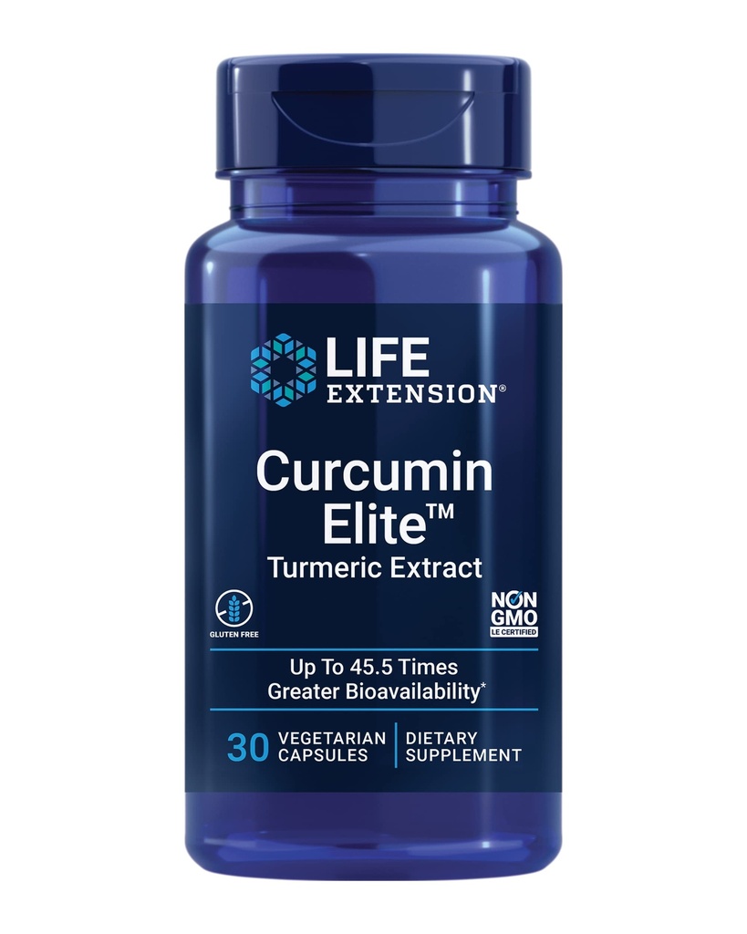 Extracto de Turmeric EliteTM, 500 mg, curcuminoides, turmerones, Fenugreek, Apoyo a la Salud de Inflamación, Apoyo al Corazón, Libre de gluten, No GMO, Vegetariano, 30 cápsulas