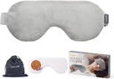 Máscaras de ojos calientes de Luxtude para ojos secos con lavanda &amp; pulido, microondas Compresora de ojos cálidos Calor húmedo, Máscara de ojos ponderados para el sueño, compresas de ojos calientes para ojos hinchados, círculos oscuros (Gray)
