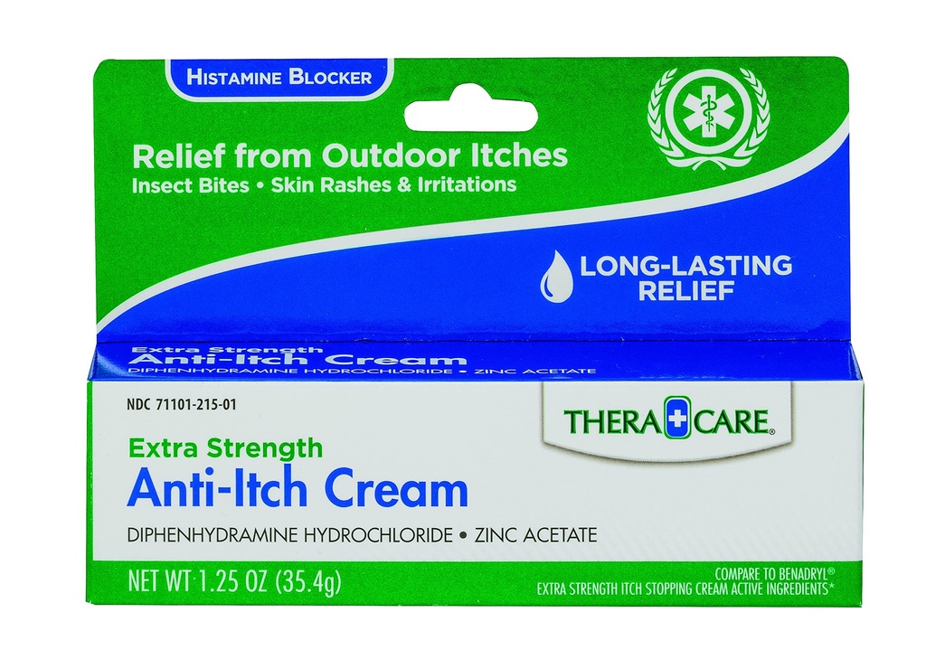 Thera Care Anti-Itch Cream ← Extra Strength ← Alivio al aire libre Itch
