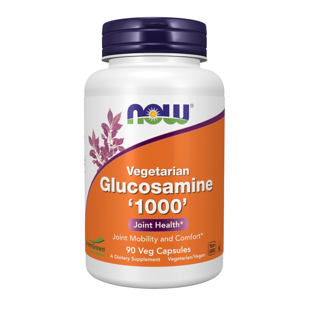 AHORA Suplementos de alimentos, Glucosamina '1000' (GreenGrown® Glucosamine), Vegetariano, 90 cápsulas de verduras