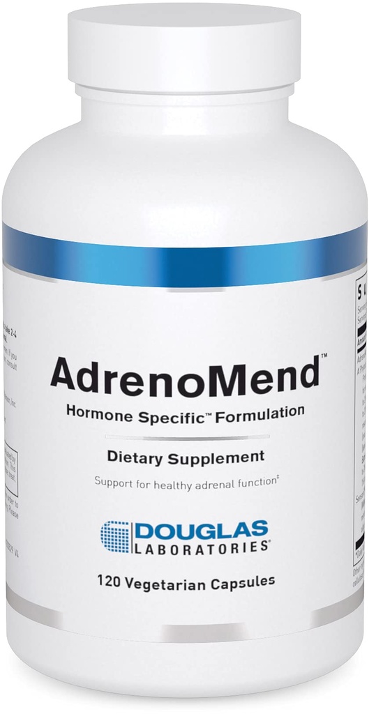 Douglas Laboratories AdrenoMend - Rhodiola Herbal Supplement - Adrenal Support - With Ashwagandha, Bacopa Monnieri, " Other Adaptogens - Non-GMO - 120 Vegetarian Capsules