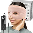 Moist Heat Sinus Pressure Relief Mask with 3 Heat Settings, Extra Large Face Heating Pad for Eyes, Sinusitis, Hormona Migraine, Tension Headache Relief