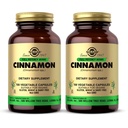 Solgar Cinnamon - 100 cápsulas vegetales, Pack de 2 - Full Potency (FP) - Non-GMO, Vegan, Gluten Free, Dairy Free, Kosher - 200 Total Servings