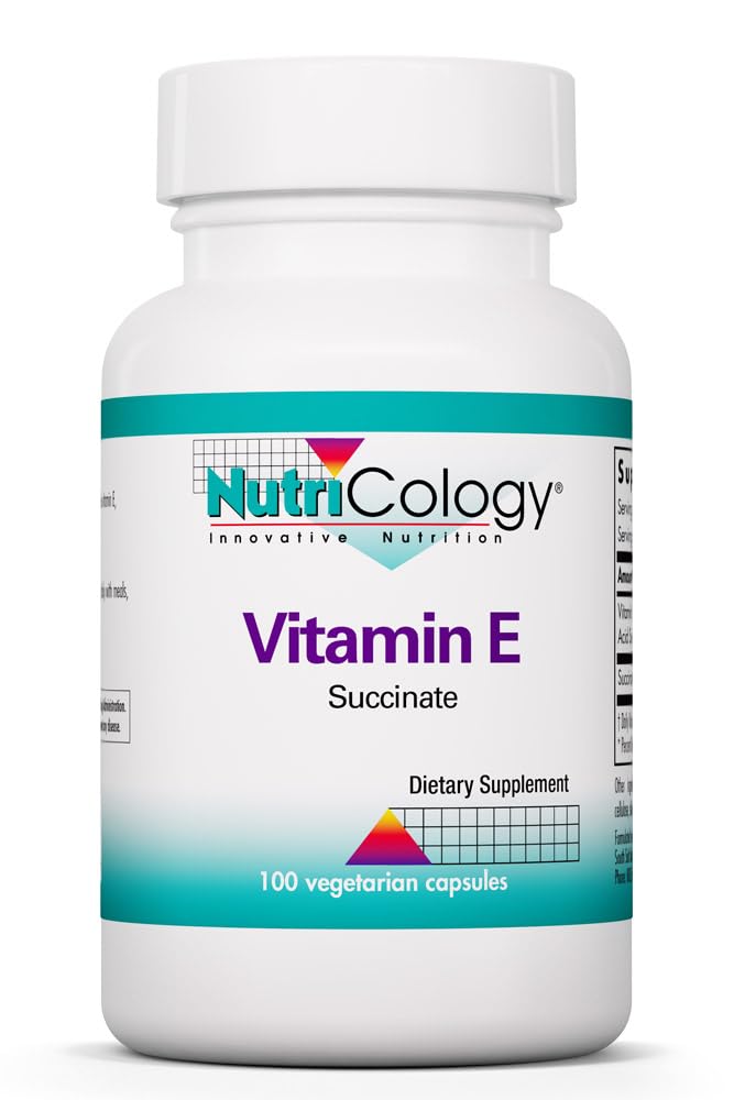 Nutricología Vitamina E Suplemento Sucinto - para Hombres &amp; Mujeres, 400 UI D-Alpha-Tocopheryl, Antioxidante, cápsulas vegetarianas - 100 Conde