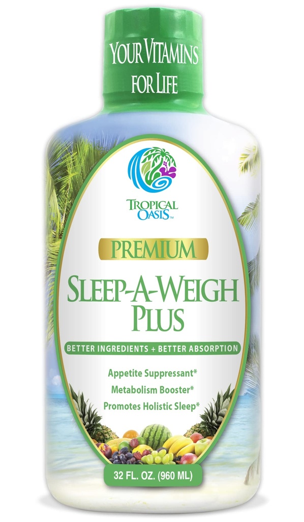 Sleep-A-Weigh Plus ← L-Carnitina, L-Lysine, Tonalin CLA, Apple Cider Vinegar, 5-HTP, Vitaminas ← No-GMO TENIDO 32 Serv