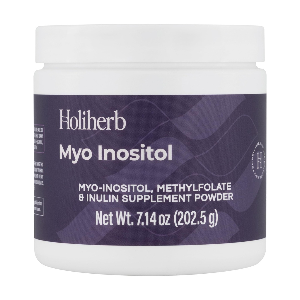 Holiherb Myo Inositol + Methylfolate Suplemento para Mujeres TENIDO Fertilidad Suplementos para Equilibrio Hormonal " Apoyo a la Salud Ovárica Silencio 4g of Myo Inositol per Serving ANTE 50 Servings