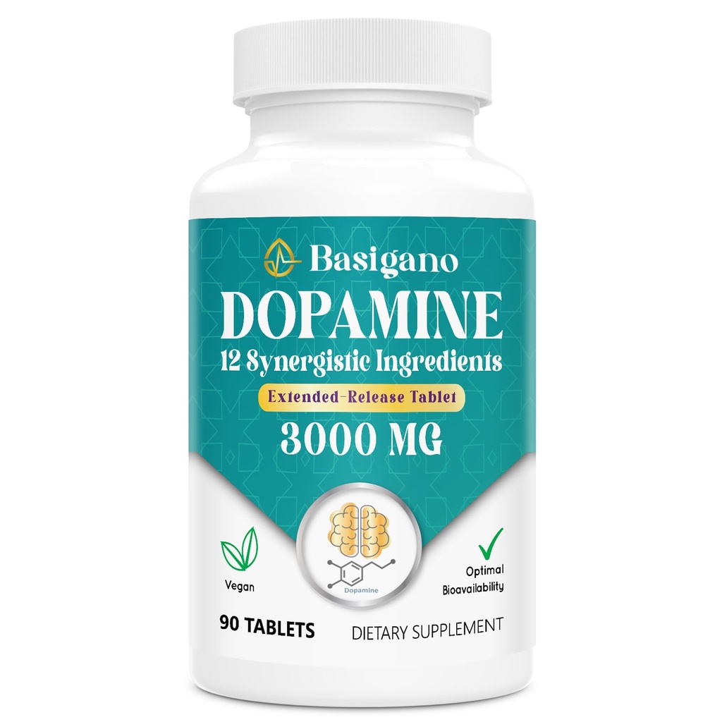 Suplemento de Dopamina Natural - 90 Tabletas (Pack of 1)