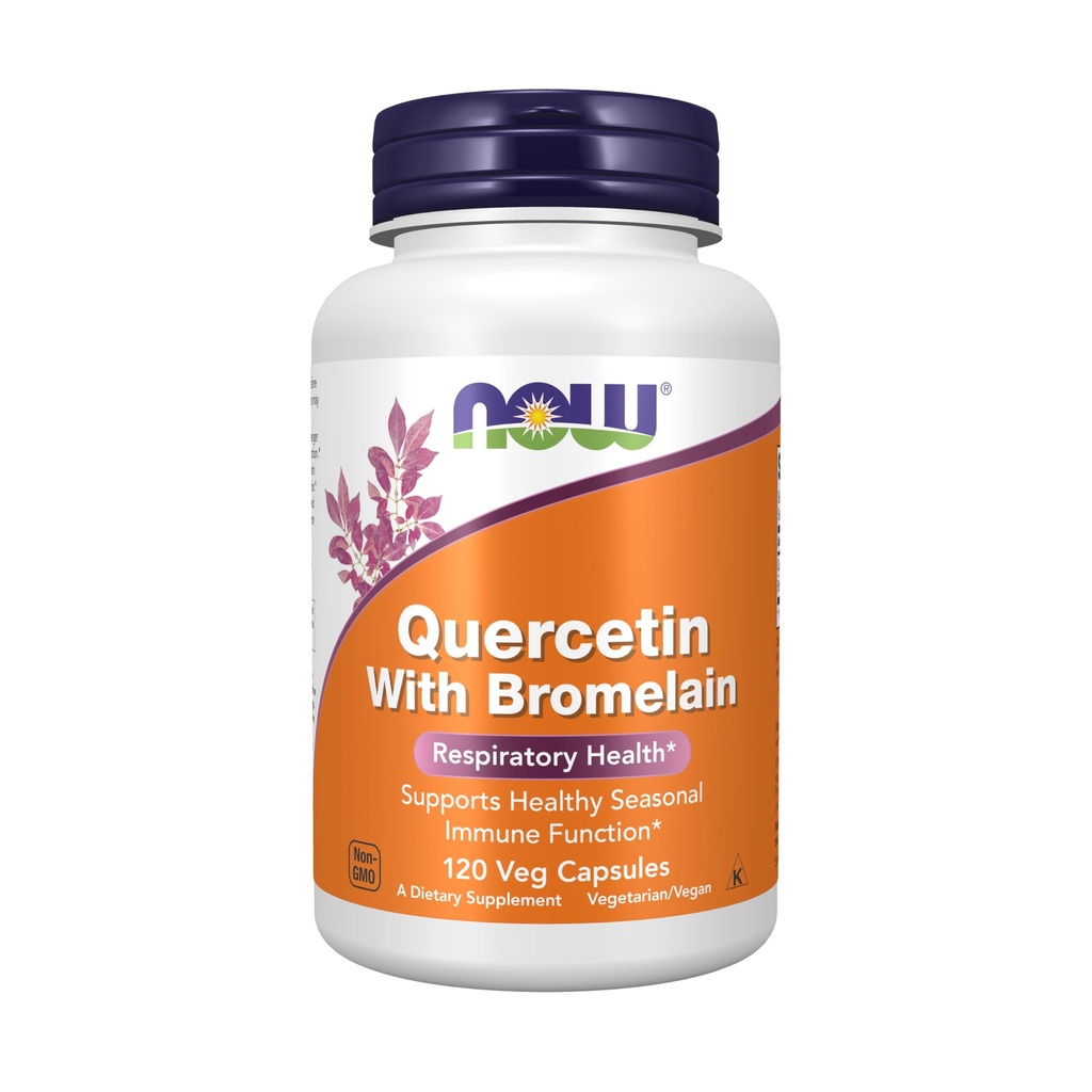 AHORA Suplementos Alimentarios, Quercetina con Bromelain, Sistema de Inmune Equilibrado*, 120 cápsulas de Veg
