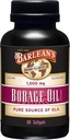 Suplementos de aceite de borrado de Barlean, ácidos grasos prensados fríos suplementos de aceite de semilla de Borage suaves para hombres y mujeres, 1000 mg GLA ácidos grasos, 60 conteo