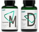 Puori Vitamin D3 y Magnesium Zinc Supplement Bundle for Healthy Muscle Function, Bone Health, Immune Support and Calcium Uptake- Non-GMO and Gluten-Free
