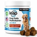Multivitaminas &amp; Suplementos para perros - Krill Oil, Omega 3,6,9, precarioprobióticos, Vitaminas Esenciales, para articulaciones de cadera, piel &amp; abrigo,Digestivo, Apoyo Inmunitario (90 Chews)