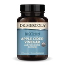 Dr. Mercola Biothin Organic Apple Sider Vinegar y Fermented Cayenne, 30 Servings (30 Capsules), Suplemento dietético, Apoyo Digestivo, Non-GMO, USDA Organic