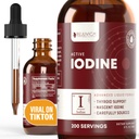 Iodine activo - Nascent Iodine Drops - Entrega líquida para una mejor absorción - Supports Healthy Energy, Vitality, " Iodine Levels