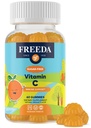 LIBERTAD Vitamina C Niños Gummies Vitamina C - Sugar gratis VIT C Gummy Chewable para adultos, adolescentes y niños - Certified Kosher, Delicious Orange Flavor, Zero Sugar Immune Support Suplemento (60 Ct)