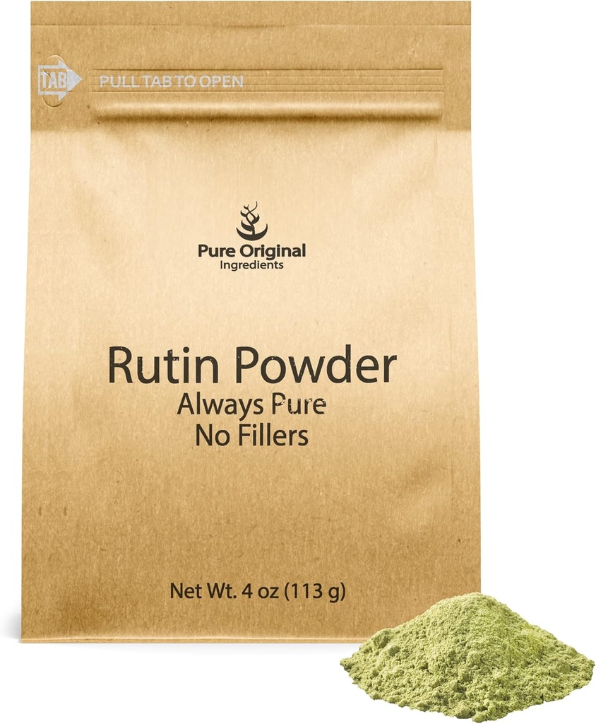 Ingredientes originales puros Polvo de Rutina (4 oz), siempre puros, sin aditivos o explosivos, Lab Verified