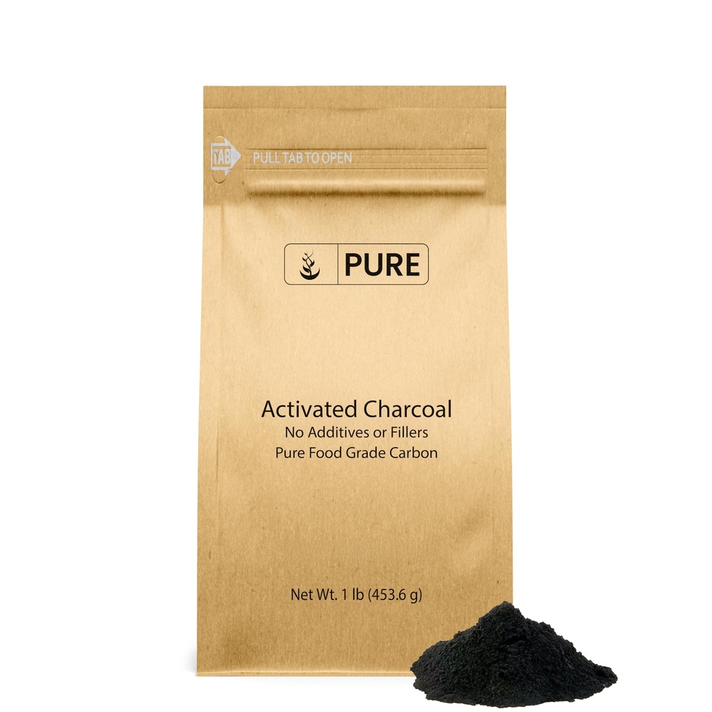 Ingredientes originales puros carbón activado (1lb) carbono activado, vegano, no GMO