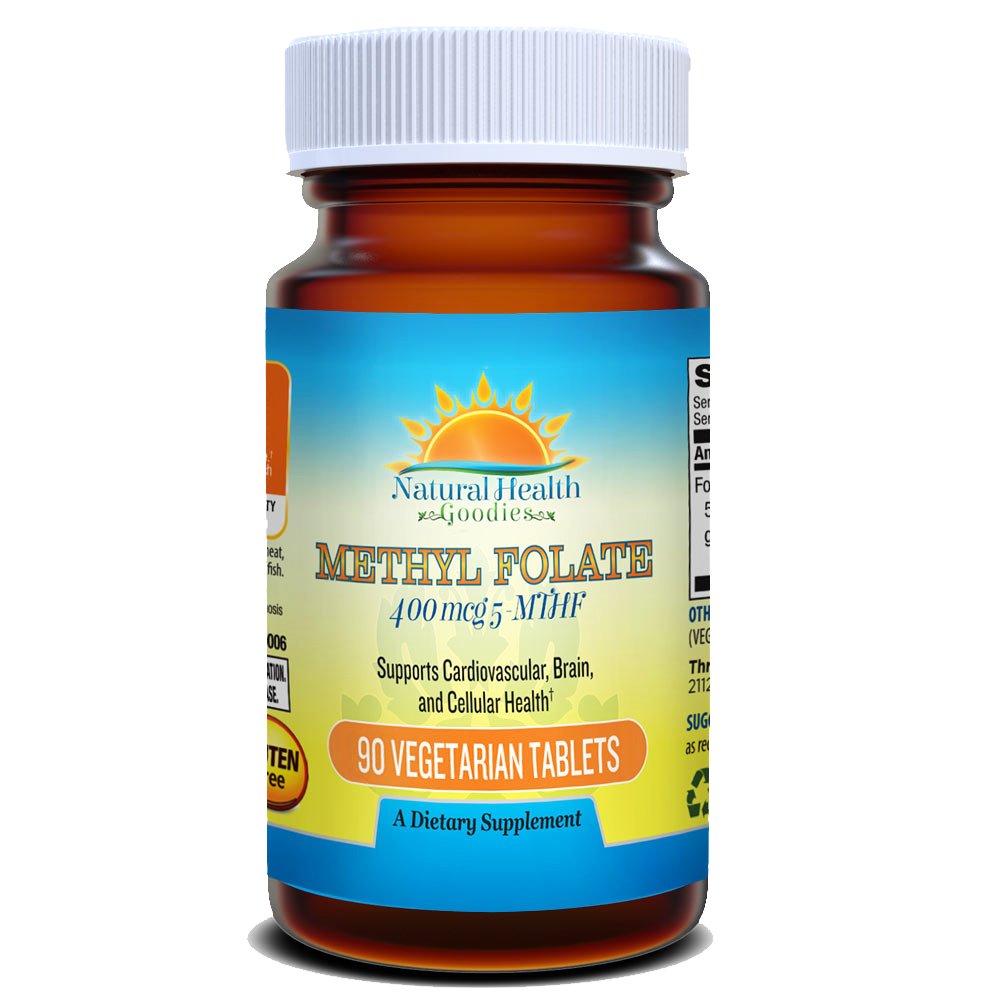 Active Folate Quatrefolic Acid 5-MTHF Methylfolate Smart Choice for Prenatal Heart &amp; Brain Development vs Synthetic Folic Acid