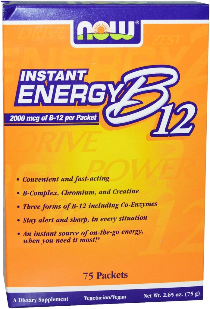 Ahora Foods - B-12 Instant Energy Packets 75/Box