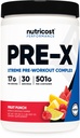 Nutricost Pre-X Xtreme Pre-Workout Complex Powder, Fruit Punch, 30 Servings, Vegetarian, Non-GMO y Gluten Free