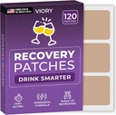Patches de recuperación 120 Pack - Wake Up Refreshed &amp; Energized with Our 100% Natural Ingredients Patch for Party - Skin-Friendly & Waterproof - Apply Before Drinking - Enhanced Morning Formula