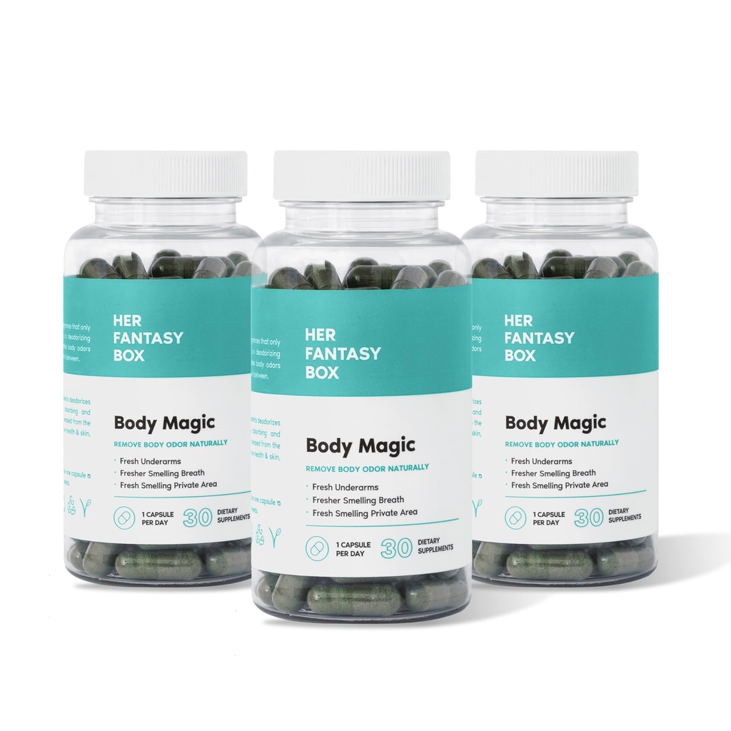 Su Caja de Fantasía ¦ Body Magic ← Pill Chlorophyll para Feminine Odor - 3 Pack