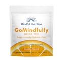 GoMindfully Orange Super Calm Magnesium Powder Drink Mix for Hydration, Recovery, Immunity and Energy with Trace Minerals, Essential Vitamins, L-Theanine y B Vitamin Complex