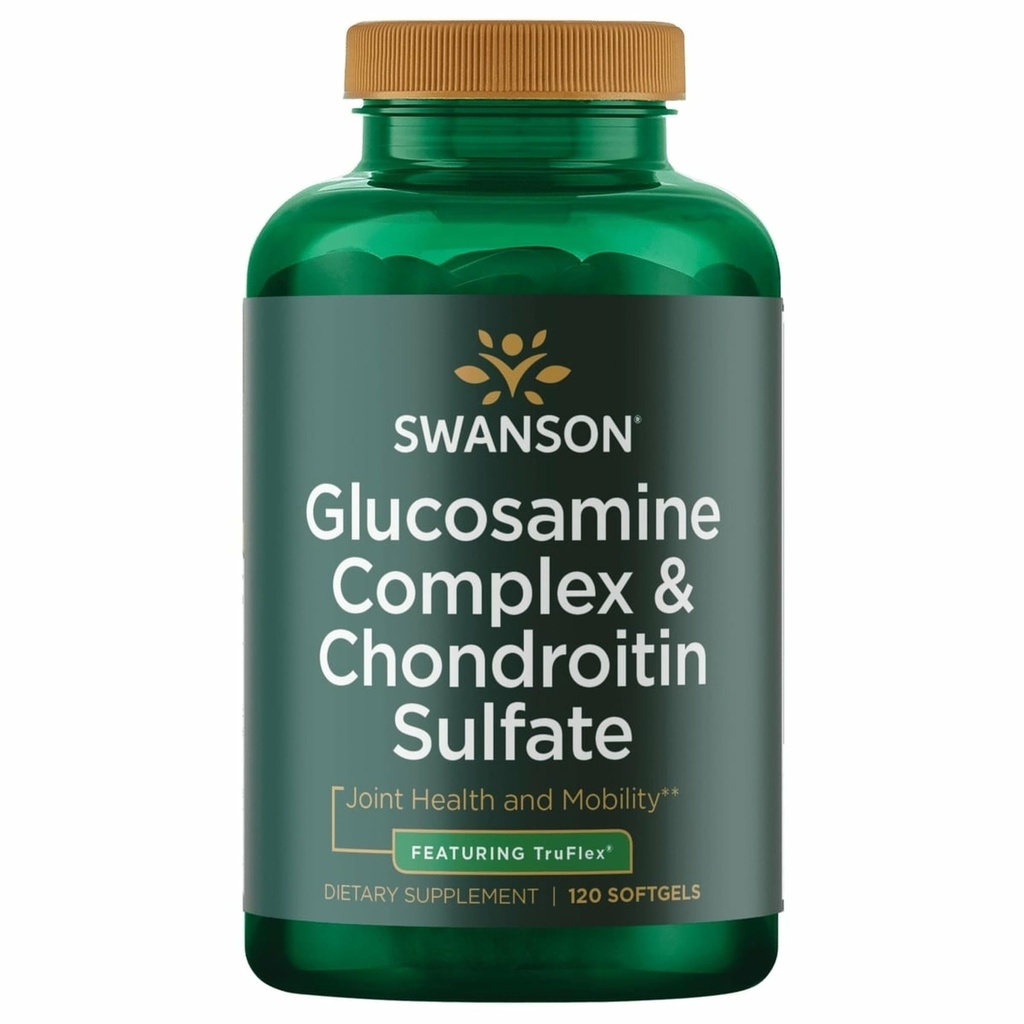 Swanson Glucosamine Complex " Condroitin Sulfate 500/400 Milligrams 120 Sgels