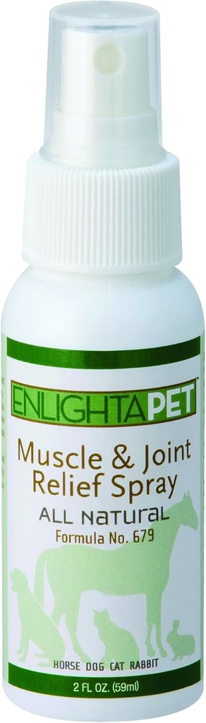 JADIENCE Dog, Cat, Horse Sore Muscle Pain Relief Spray: 2oz ← Hip " Joint Care Healing Medicine ← Tratamiento natural para calmar " Soothe " Support Herbal Relaxer for Old " Young Animals "