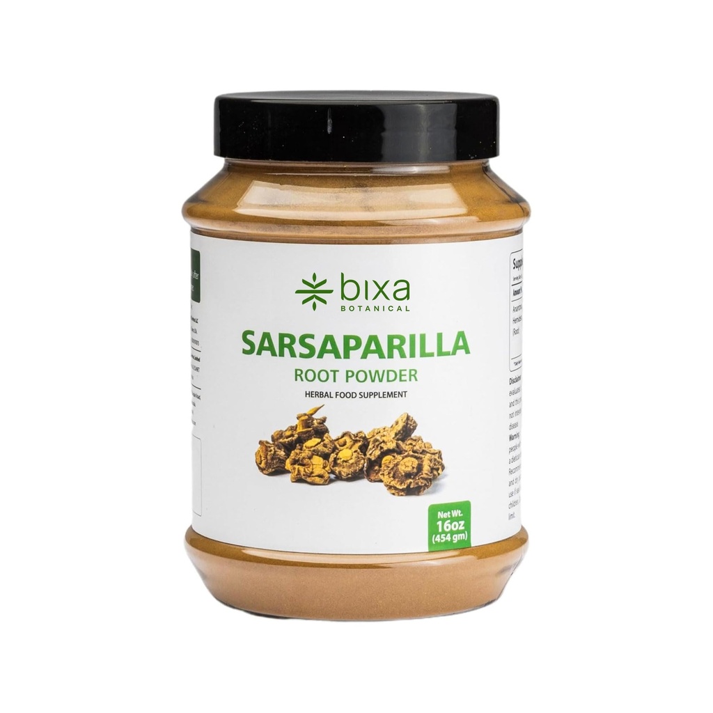bixa BOTANICAL Sarsaparilla Root Powder ← Hemidesmus Indicus (Anantmool) Silencio Ayurvedic Herbal Suplemento SilencioGluten Free, Non-GMO, Steam Treated, Vegan, 100% Puro,140+ Años de Herbal Heritage Silencio1 lb/16oz
