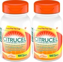 Cápsulas de CITRUCEL Terapia de fibra para el alivio del estreñimiento ocasional, 100 Cuentas (Pack of 2)