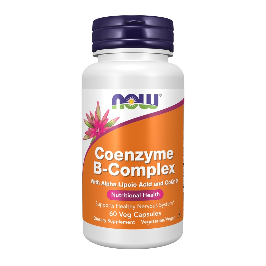 AHORA Suplementos Alimentarios, Complejo Co-Enzima B con Ácido Lipoico alfa y CoQ10, Salud Nutricional, 60 cápsulas Veg