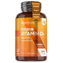 WeightWorld Vegan Vitamin D3 5000 IU - Fuente de Wild Harvested Lichen - Vitamina D Suplemento de Bioavailable Cholecalciferol - 240 Vitamina D3 Tabletas - Gluten-Free &amp; Allergen-Free