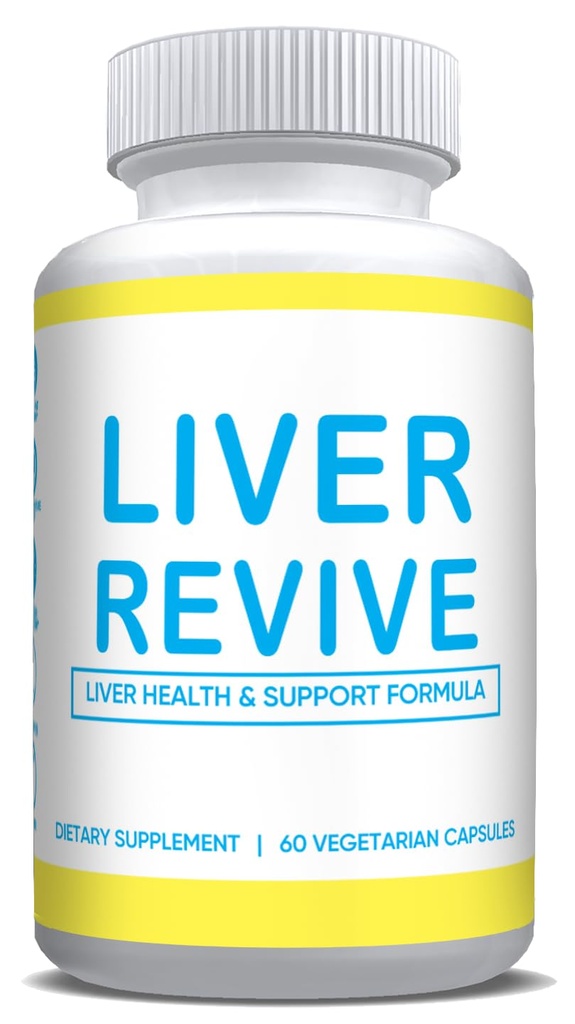 Liver Revive Natural Detox, Cleanse &amp; Support Formula Repair w/ Artichoke, Milk Thistle, Dandelion Root, Beetroot, Milk Thistle Liver Defense Suplemento Healthy Liver Function 60 Vegetarian Capsules