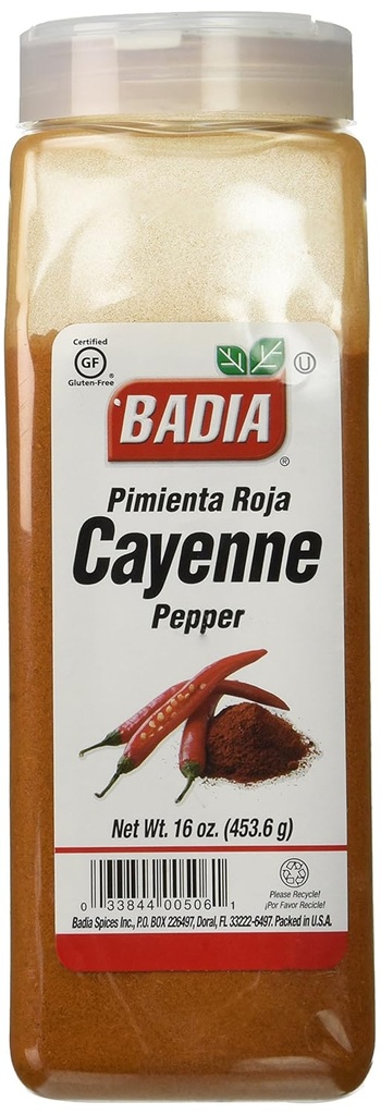 Badia Pepper Cayenne, 16 onzas