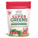 Country Farms Super Greens Berry Flavor, 50 Organic Super Foods, USDA Organic Drink Mix (Wheat Grass, Spirulina, Clorella) Mushrooms &amp; Probiotics, with Fiber, Gut Health, Natural Energy, 30 Servings