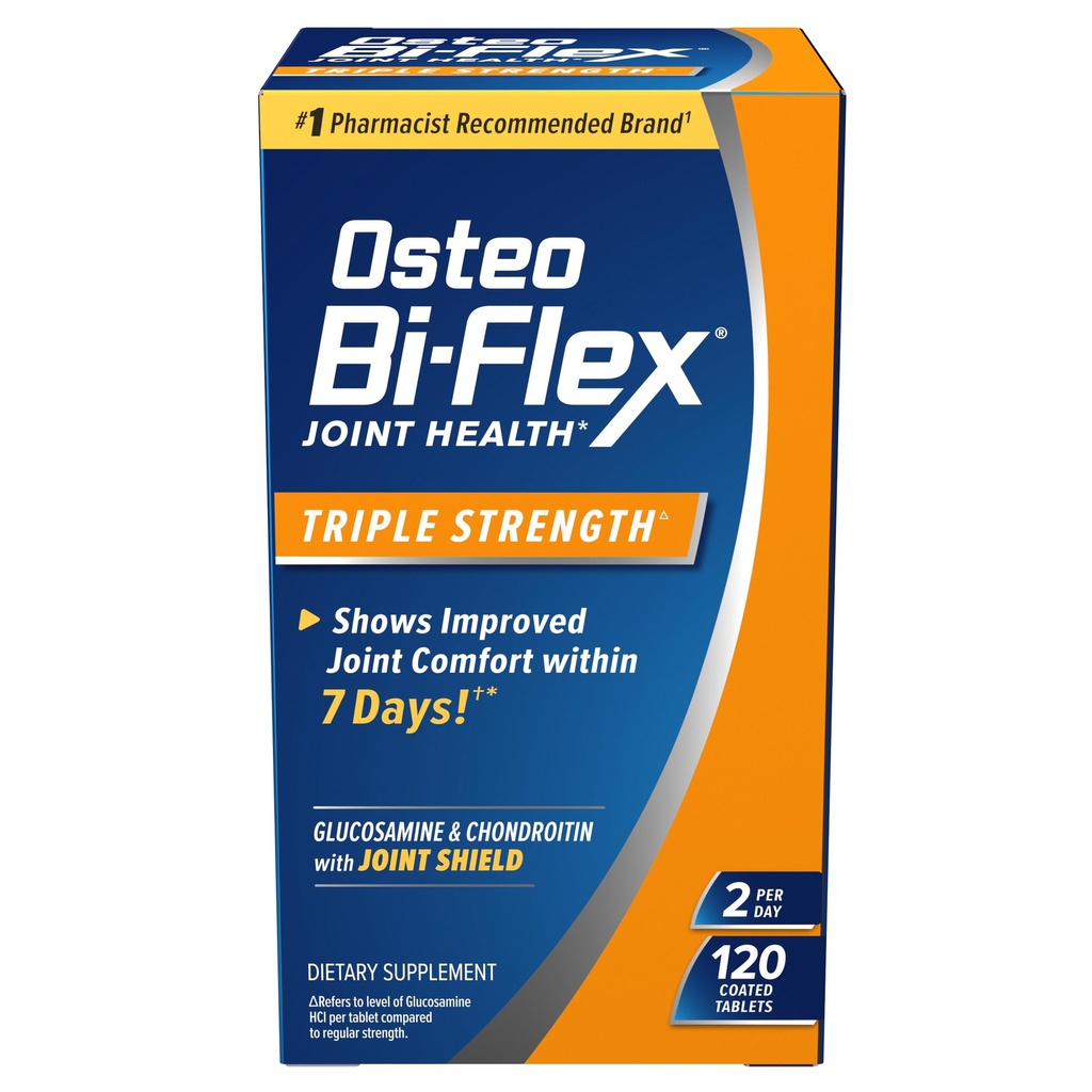 Osteo Bi-Flex Triple Strength(5), Glucosamine Chondroitin with Vitamin C Joint Health Supplement, Coated Tablets, 120 Conde