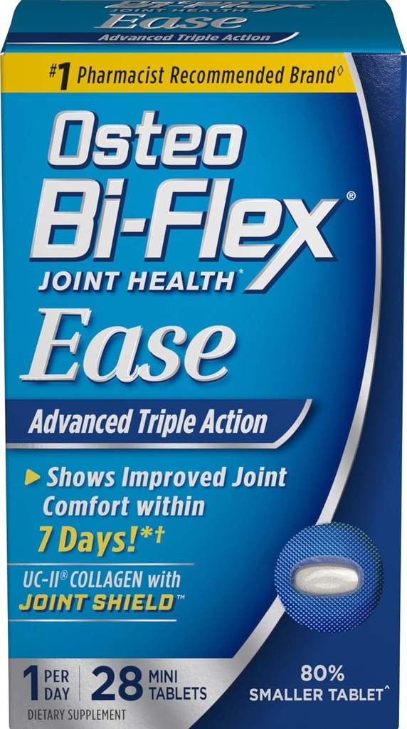 Osteo BiFlex One Por día, Ease Conjunto de Salud, Acción Triple Avanzada, 28 Mini Tablas