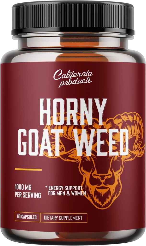Horrible Goat Weed Herbal Extracts - Horny Goat Weed for Men and Womens Energy Support with Maca Root Tribulus Terrestris and Saw Palmetto