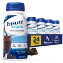 Asegurar la Nutrición del Chocolate Oscuro Original TENIDO Reemplazo de la Meal Pequeña Afeitado TENIDO Para Beber Silencioso 9g Proteína, 27 Vitaminas y Minerales